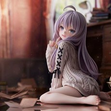 일레이나 앉은자세 니트 피규어 PC 본체 및 책상 꾸미기 소장용 모델, 앉은 자세의 이레나 업그레이드 버전