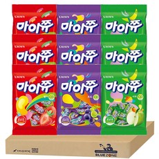 과일 젤리 세트 마이쮸딸기3 마이쮸포도3 마이쮸사과3 하리보3, 72g, 1개