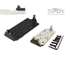 글록 RMR 마운팅 플레이트 VENOM MROS DOCTOR VORTEX VISM, 1개, SILVER