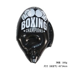 兒童充氣拳擊柱 訓練加厚不倒翁 立式發洩柱, 拳擊手套黑色一對, 1個