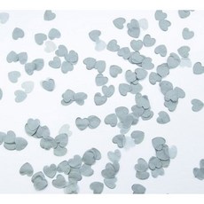 DIY 프로세스 하트 모양 종이 환경 보호 꽃 꽃잎 웨딩 파티 장식 흩어진 색종이 1500 개/팩, Heart Paper Confetti, HC25 Grey