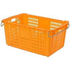 뉴프라테크 운반상자(특대) 이사바구니 플라스틱 이삿짐 대형 농산물바구니 과일상자, 2개, 노랑