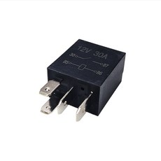 汽車繼電器 12V/24V 通用 30A 四腳五腳 繼電器, 1個, 12V 30A 四脚