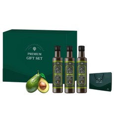 로얄트리 멕시코 최상급 HASS품종 엑스트라버진 아보카도 오일 250mL x 3병 선물세트, 1세트