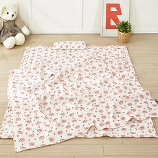 [풍기인견100%]아동용이불 분홍돼지세트 패드1이불1베개1, 단품