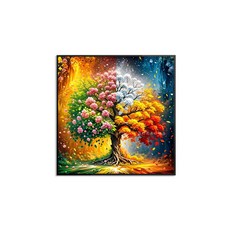 쮸야마켓 보석십자수 블링블링 도구 세트 대형 비즈, 1개, 풀 다이아몬드 100x100cm