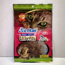 A*star 貓零食, 1個, 深海鮭魚皮鮭魚丁 45g/包
