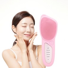르미쉬 실리콘 브러시 온열 진동클렌저, 블라썸핑크