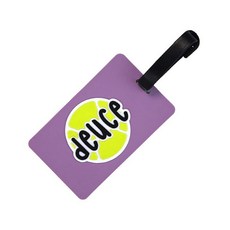 피클볼 백 태그 - 패들 모양 유연한 방수 실리콘 수하물 태그 가방 식별용 안전 스트랩 플레이어 및 애호가를 위한 훌륭한 선물 452550, 듀스 452550