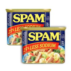 Spam 25% 레스 소듐, 340g, 2개