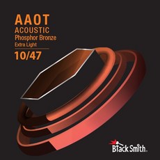 BlackSmith AAOT厚包膜磷青銅民謠吉他弦 音色溫暖 持久耐用, 1個, AAPB-1047
