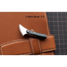 가죽 선풍기 프레스 엣지 도구 DIY 제품 시계 밴드 지갑 웰트 장식 라인 각인 공예 1 0-2 5mm, 1개, Cutter head -1.5