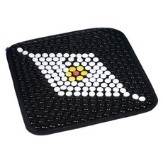陶瓷四方屁墊 簡約現代防滑坐墊 汽車家用辦公室座椅透氣墊, 黑底菱形款40*40公分