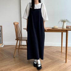 더한땀 빅사이즈 반팔 레이어드 세트 원피스 임산부 임부복