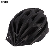 DFMEI 騎行頭盔一體成型男女山地公路自行車騎行頭盔騎行裝備, 1個, 啞光黑色:L