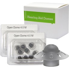 포낙 교체용 보청기 돔 2팩20개 액세서리용 유니버설 돔. 파워 소형 10mm 0.39인치, M, Open Dome