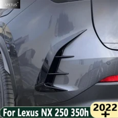 렉서스 NX 250 350 350h 22-25년 카본 파이버 블랙 리어 범퍼 립 스포일러 사이드 송풍구 아웃렛 커버 트림 호환