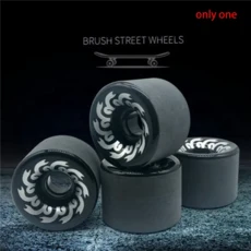 B93B-2PCS 스케이트 보드 바퀴 70Mm 82A PU70X51mm 롱 및 크루저 용 전문 서리로 덥은 검정색, 1. Black, 1개