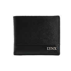 Lynx 美國山貓 進口牛皮拉鍊短夾