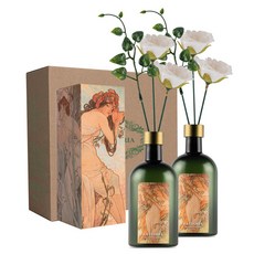 라플로리아 꽃 디퓨저, 2개, 500ml, S2한가득꽃집향/A2들장미(소)L12/화이트