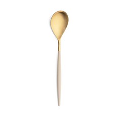 Cutipol MIO霧面象牙金不鏽鋼餐具組 WUZ屋子 網美拍照餐具, 1個, 金-餐匙