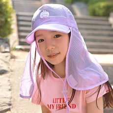 몰랑이 AQUA 유아동 여름 물놀이 모자 어린이 여아 유아 플랩캡