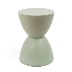 포블리스 폰스툴 모래시계 장구 의자, 민트, 1개