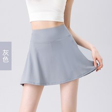 健身運動短裙-高腰防走光寬鬆顯瘦瑜伽網球裙褲