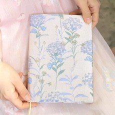 INSAVII 북커버 책보호 패브릭 핸드메이드 귀여운 디자인 독서용품 여행용, 민들레핑크