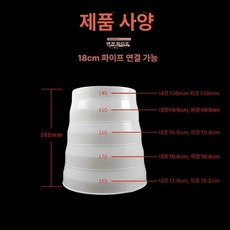 자바라 배기호스 이동식 덕트 에어컨 연장 주름관 가림막, 1개, 18cm에서 14cm로 변환 알루미늄 호일