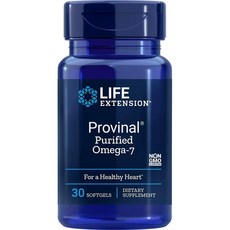 LIFE EXTENSION Provinal 純化 Omega-7 軟膠囊, 30 件, 1個, 單一商品