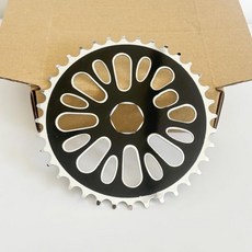 AUTES 바이크 바텀 크랭크 체인링 스프로킷 핏 2인치 컵 원피스 크랭크셋 체인링, 36T, Black, 1개