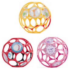 오볼 디즈니베이비 유아용 래틀 공 장난감 딸랑이 치발기, 미니 공, 1개