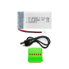 드론배터리 3.7v 650mah 1개 멀티충전기 1개세트, (X5C) 650mah1개+6in1충전기1개