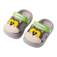 달콩슈 아동용 EVA 프렌치 불독 남아 샌들 슬리퍼 DKE114