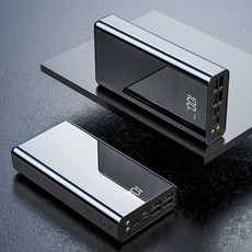 보조 배터리 초대용량 고속 캠핑용 제품 100000mAh 충전기 노트북 캠핑 양방향 초슬림 휴대용, 상세 페이지 참고, 3. 블랙 10만개