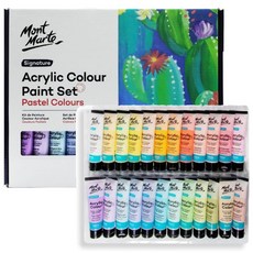 몽마르트 파스텔 아크릴 물감 세트 36ml 24색 신상품, 단품