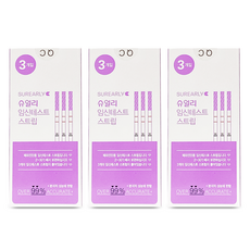슈얼리 임신테스트 스트립, 3개입, 3개