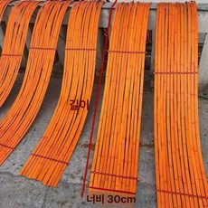 헬로라이노 죽비 회초리 원목 대나무 나무 효자손, 1개, 오렌지 대나무 12cm
