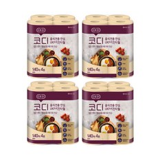코디 음식전용 안심 천연펄프 키친타월, 4롤, 4개