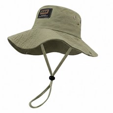 푸자오 남녀공용 정글모 아웃도어 등산 낚시 모자, 카키