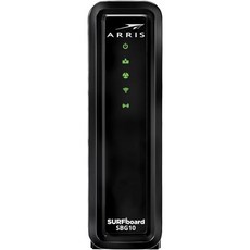 ARRIS Surfboard 16x4 DOCSIS 3.0 Wi-Fi 케이블 모뎀 모델 SBG10 블랙, ARRIS Surfboard 16x4 DOCSIS 3.