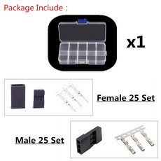 [타임딜] DIY 서보 연장 케이블 JR/Futaba 커넥터 RC 로봇 비행기 자동차 ESC 용 2.54 터미널 포함 암/수 플매트 카펫 러그 50 개, [03] MIX x50 Ordinary