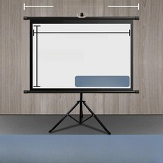 골든루트마켓 빔프로젝터스크린천 빔프로젝터, 화이트 유리섬유, 120인치 4:3 프레임 스크린