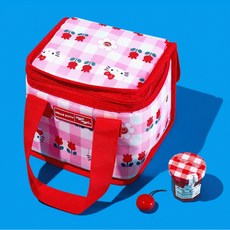 위글위글X헬로키티 보냉백, Pink Check Garden