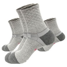 벗겨지지 않는 브이존 기능성 등산양말, 1세트, 그레이
