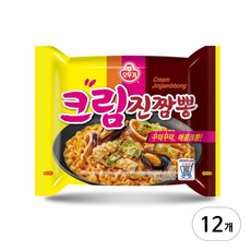 오뚜기 크림진짬뽕 130g, 12개
