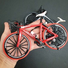 인테리어 소품 합금 산악 자전거 장난감, 1개, 레드_원사이즈