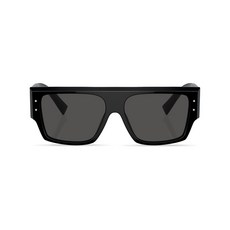 돌체앤가바나 로고 프린트 직사각 프레임 선글라스