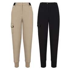 테온셀 허그 여성 카더 기모 조거팬츠 카고 밴딩바지 골프 슬림 패딩바